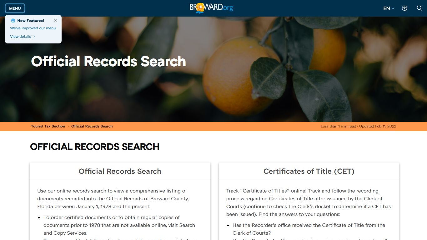 Records Official Records Search - Broward County, Florida